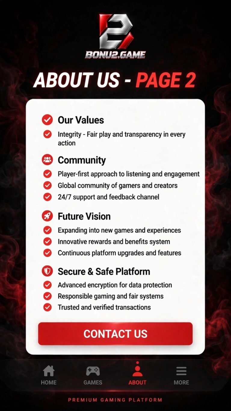 BONU2 Game App Update